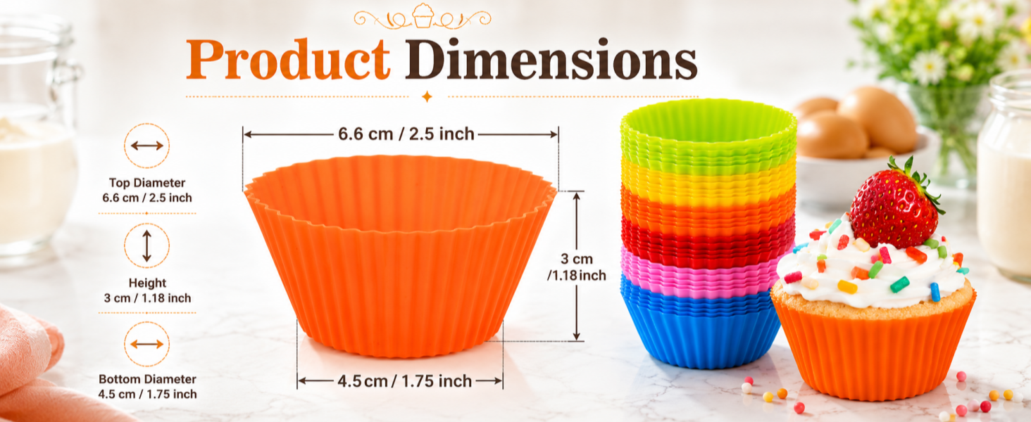 Silicone Cupcake Baking Cups