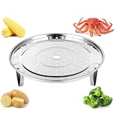 DS. DISTINCTIVE STYLE Steamer Rack 8.5 Inch Stainless Steel Steaming Rack Steam Tray with Removab...