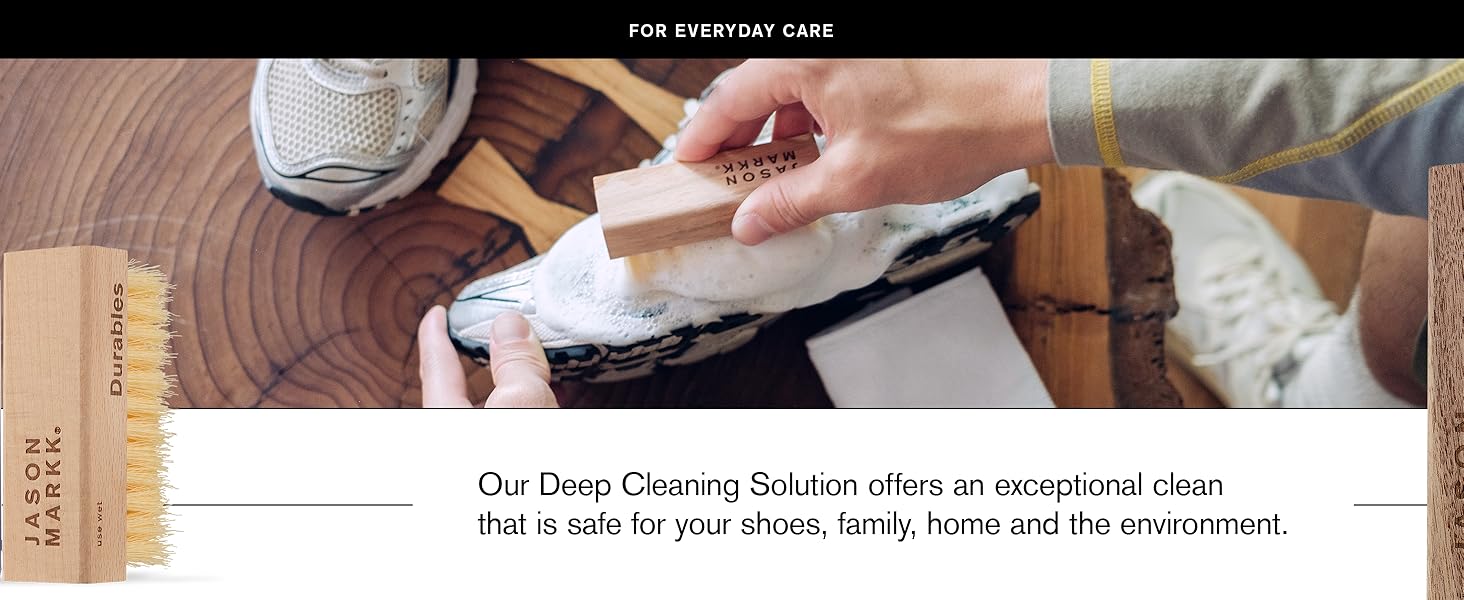Premium Shoe Cleaner effectively cleans and conditio. Bottle will clean up to 100 pairs of sneakers!