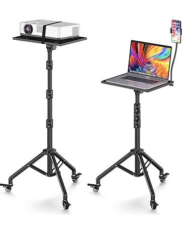 projector stand with wheels