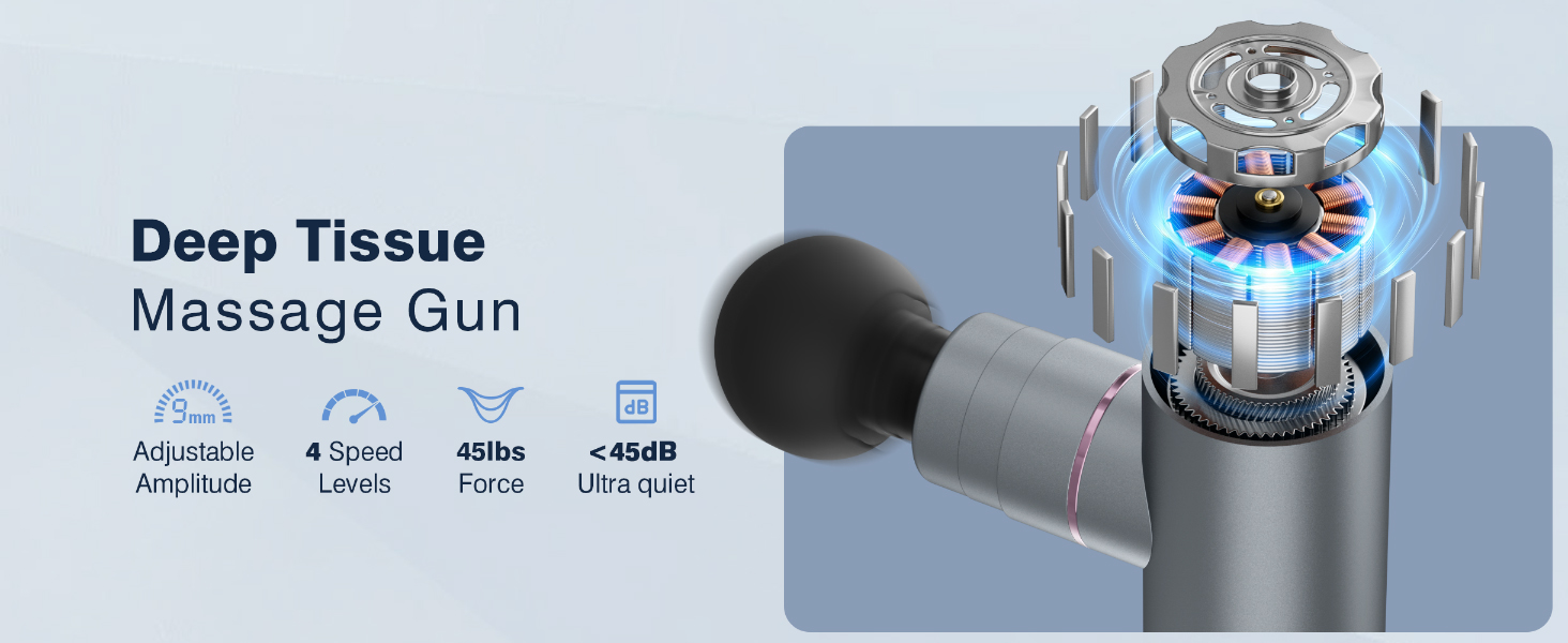 cotsoco Mini Deep Tissue Massage Gun with Heat and Cold Therapy