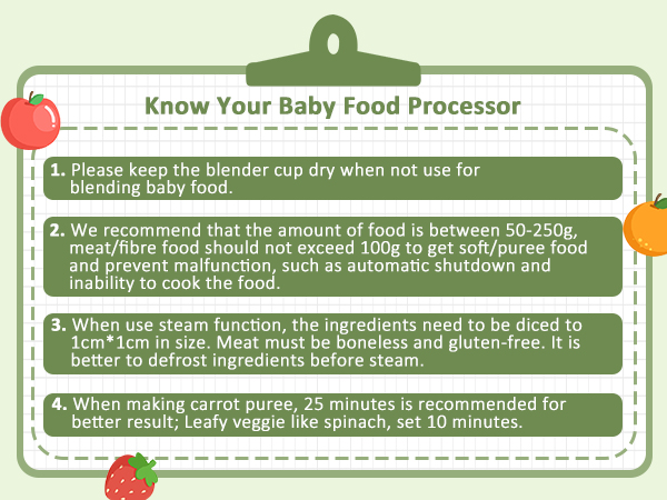 baby food processor and steamer