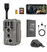 GardePro X66 Pro Cellular Trail Camera – 64GB SD Card Included, Live View, Built-in GPS, Long-Lif...