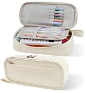 INNOIO Pencil Case, Cute Pencil Pouch, Zippered Pencil Box Fabric Bag, Aesthetic back to School S...