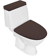 AZHCHKE Toilet Lid Cover and Toilet Tank Lid Cover, Bathroom Toilet Lid Seat Cover Set, Stretch W...