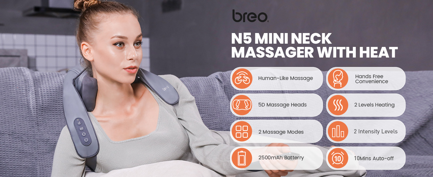 BREO N5 MINI MASSAGER FOR NECK AND SHOULDER
