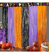 OHOME Halloween Decorations - Halloween Party Decorations | Trick or Treat Backdrop Banner for Wa...