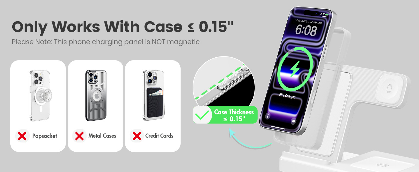 iphone watch charger station