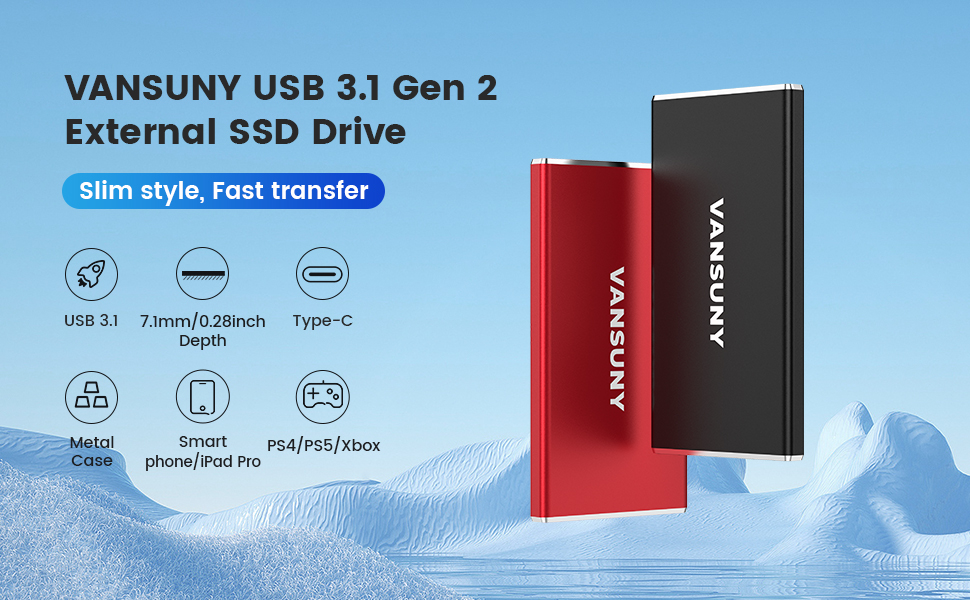 Vansuny Portable SSD Reliable data storage partner