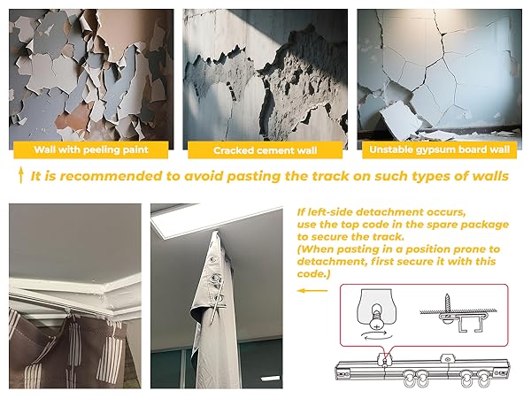 ceiling curtain track no drill,self adhesive curtain track