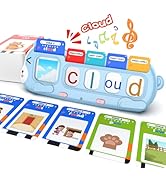 QuTZ Phonics Learning Toy for Preschool Kids – Talking Flash Cards with Sound Machine, Word Blend...