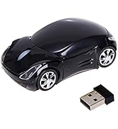 Wireless Mouse Sports Car Gaming Mouse with USB Receiver 2.4ghz 1200dpi Cordless Mouse for Laptop...