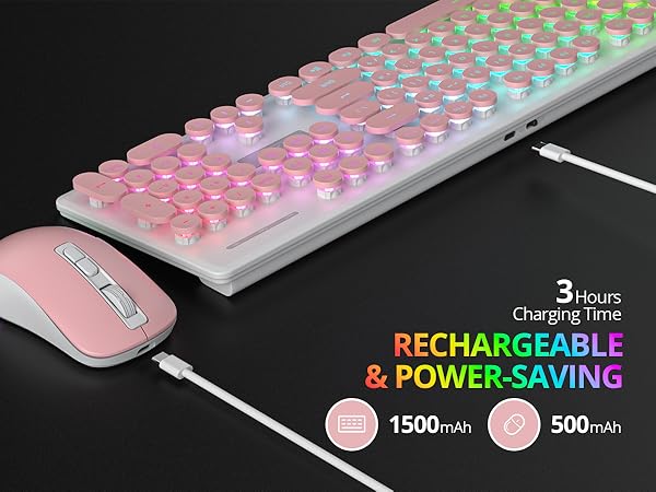 wireless keyboard and mouse backlit