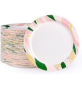 FOCUSLINE 8.375 Inch Paper Plates 360 Pack, Disposable Paper Plates Bulk 360 Count, Soak-Proof &amp; ...