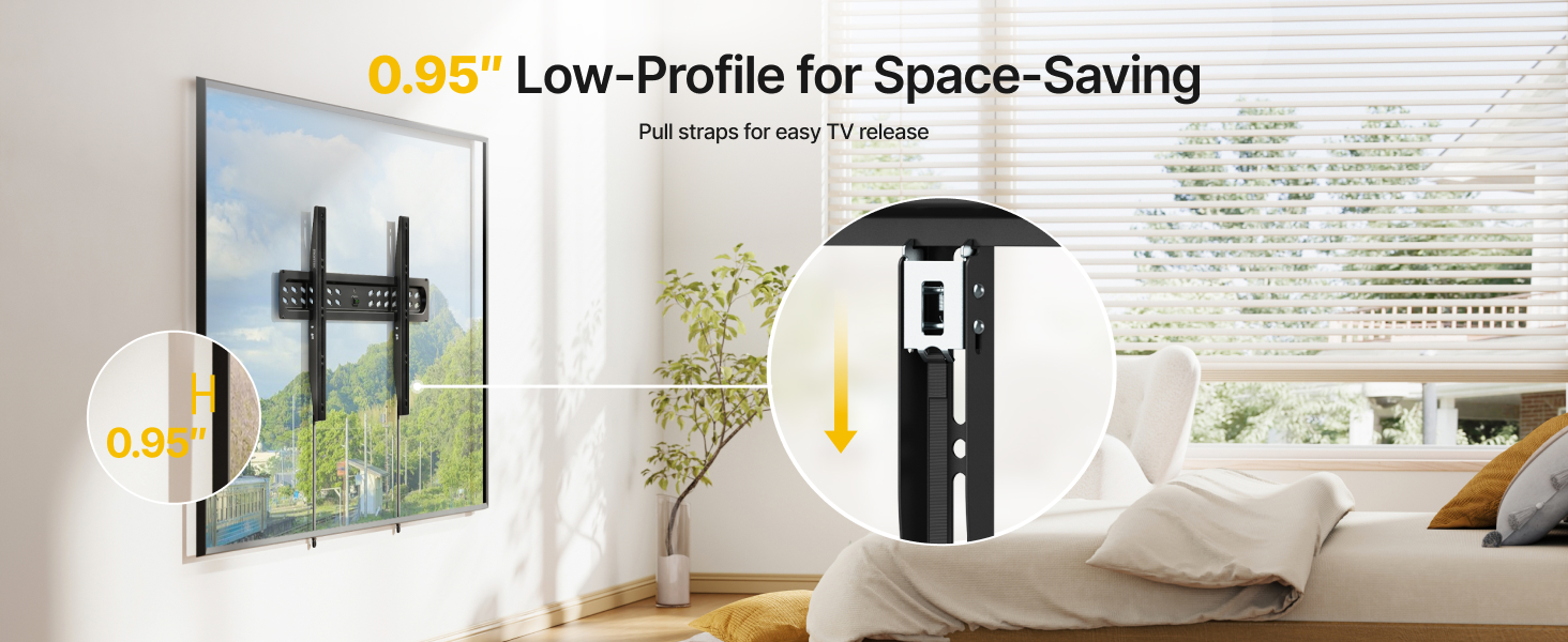 75 inch tv wall mount low profile