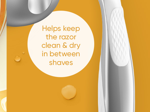 Venus MoistureGlide with ergonomic metal handle for durability and grip. &amp;#39;My skin. My way.&amp;#39;