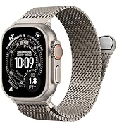 BXUXOHS Milanese Mesh Loop Compatible for Apple Watch Ultra 3/2/1 Band 49mm 46mm 45mm 44mm 42mm 4...