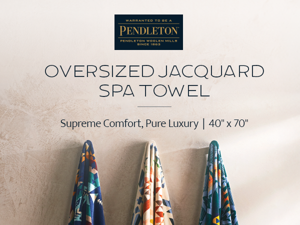 Pendleton Oversized Jacquard Spa Towel 