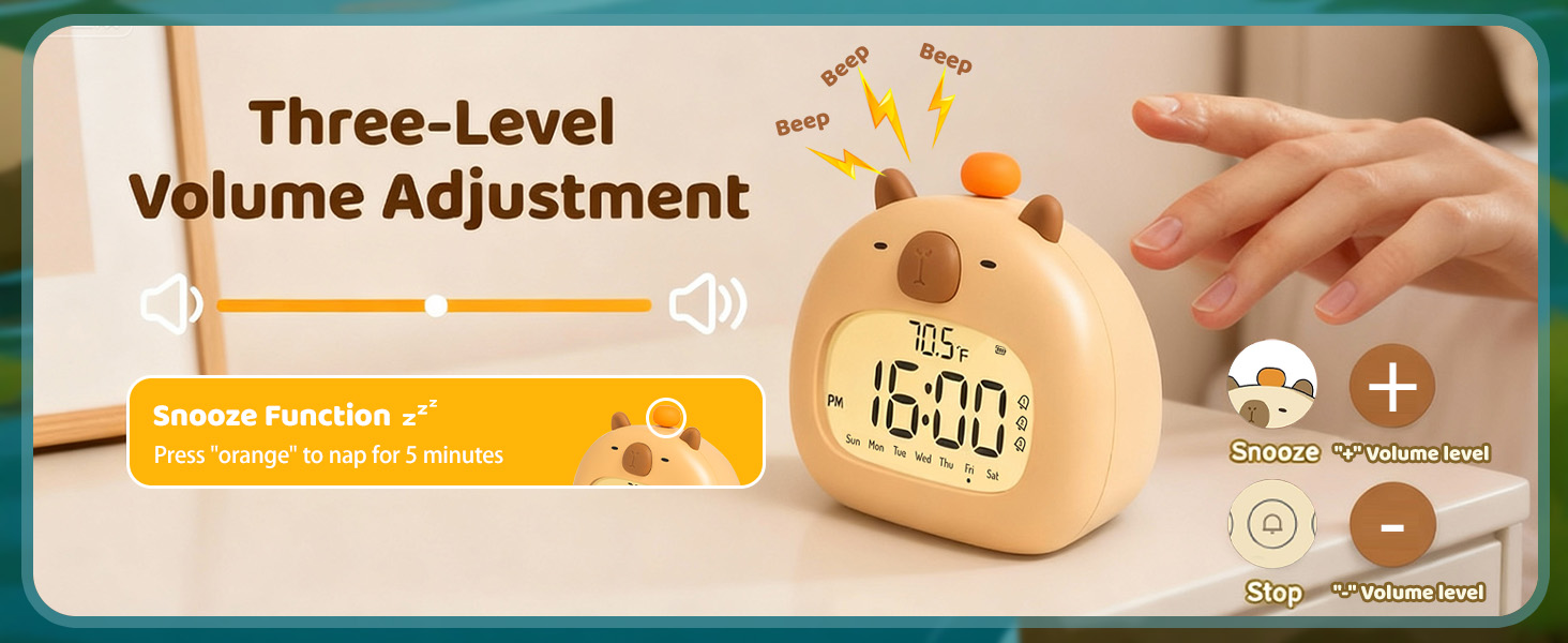 three level alarms volume