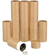 Hemoton 30PCS 50ml Kraft Paper Tubes with Lid Cardboard Boxes Essential Oil Bottle Gift Packaging...
