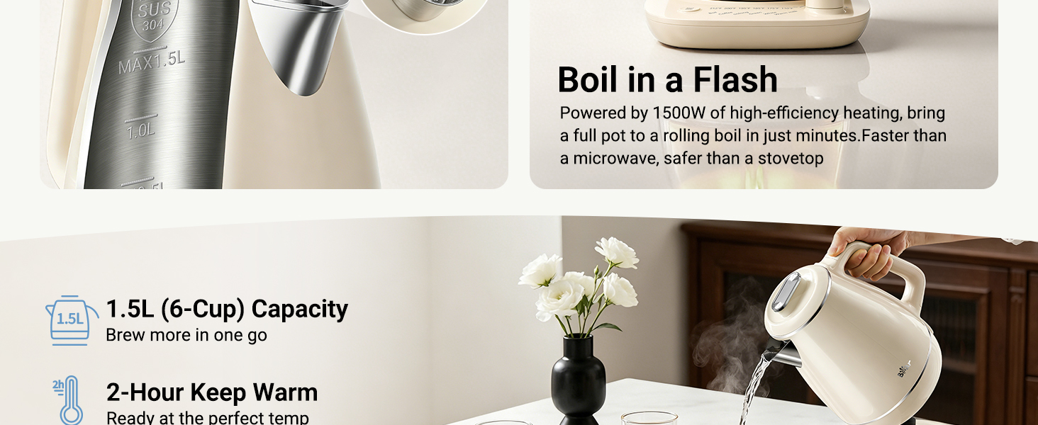 electric kettle temperature control