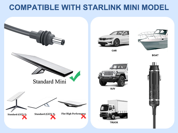 starlink mini car power supply