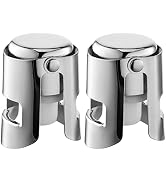 BETTFOR Champagne Stoppers with Stainless Steel Champagne Saver with Food Grade Silicone Leak pro...