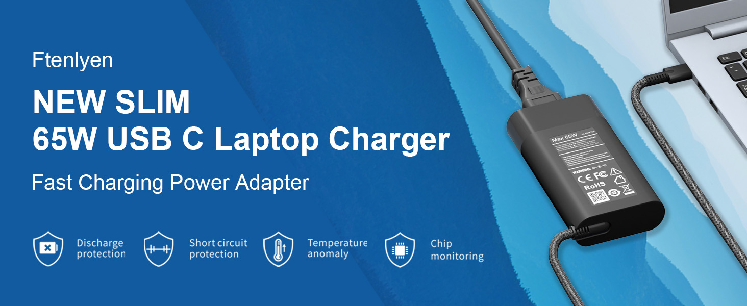 SLIM USB C CHARGER 65W