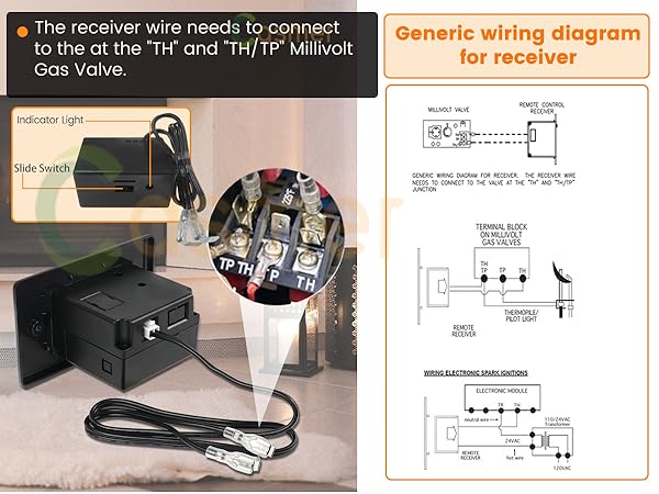 empire fireplace remote
