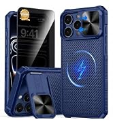 GIVELOT Magnetic for iPhone 18 Pro Max Case with Privacy Screen Protector | Slide Camera Cover, F...