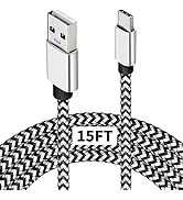 DEEGO Type C Charger Cable,15FT Long USB A to C Cable Fit for Google Pixel 4 XL,Samsung S10 S9 Pl...