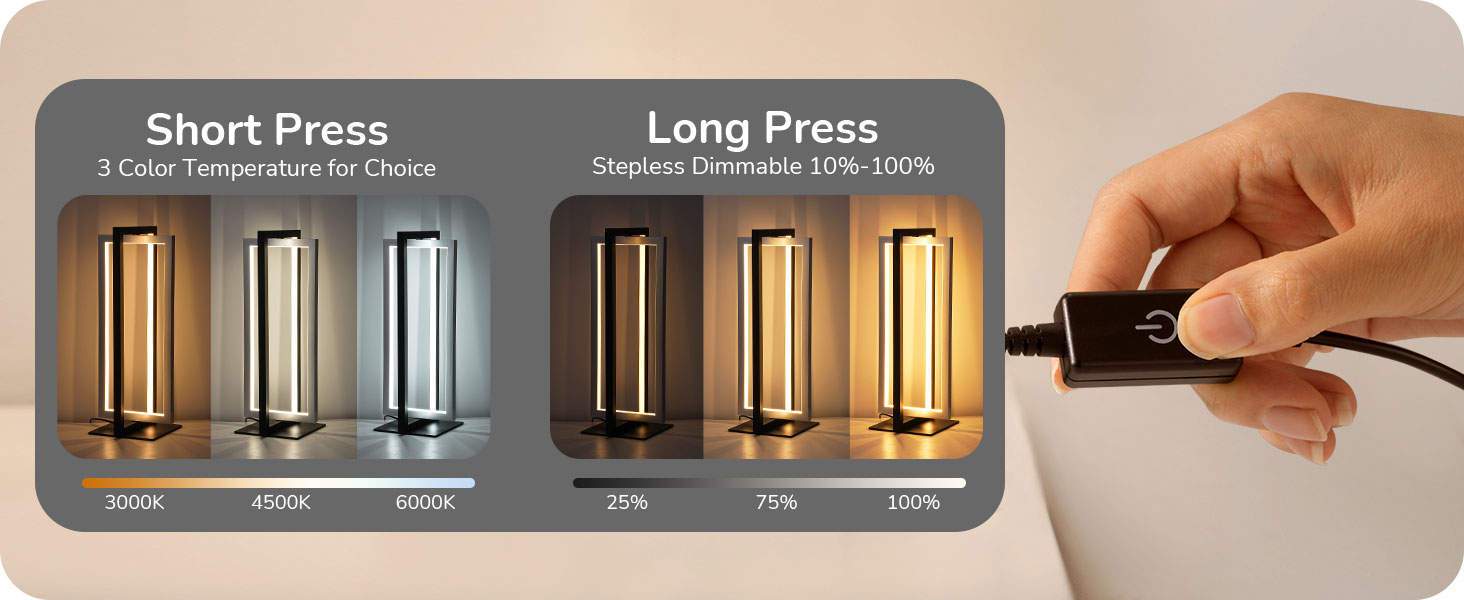 Stepless Dimmable LED table lamp