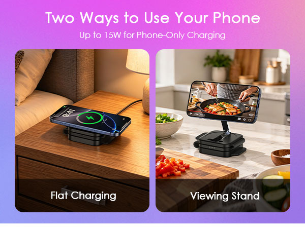3 in 1 meta foldable charging station rayban apple watch iphone