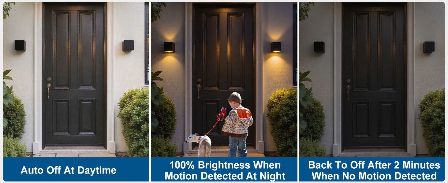 Motion Sensor Outdoor Wall Lights 