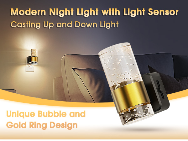 modern night light with light sensor