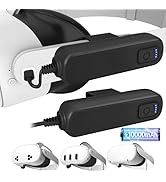 Battery Pack for Meta/Oculus Quest 3s/3/2, 2-Pack 5000mAh Power Bank for Extended VR Playtime, Li...