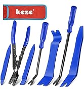 Keze 7 Pcs Auto Plastic Trim Removal Pry Tool &amp; Clip Plier Remover Kit for Removal Car Body Uphol...