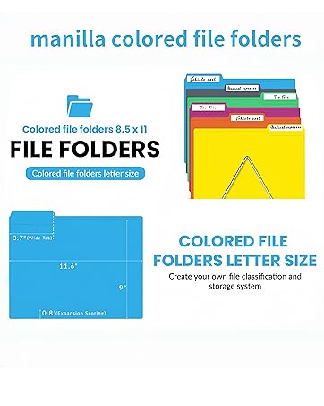 colored file folders