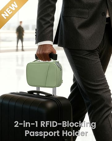 Travelkin 2-in-1 RFID-Blocking Passport Holder