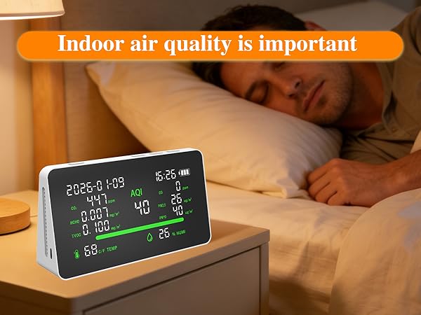 indoor air quality monitor for home
