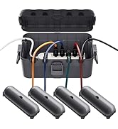 RESTMO 5-Piece Outdoor Waterproof Electrical Box Set – 12.5" x 8.5" x 5" Large & 7.1" x 2.3" x 2....