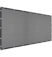 FAIR WIND Shade Cloth 90% Sun Shade Fabric Privacy Screen Shade Cover Patio Canopy with Grommets ...