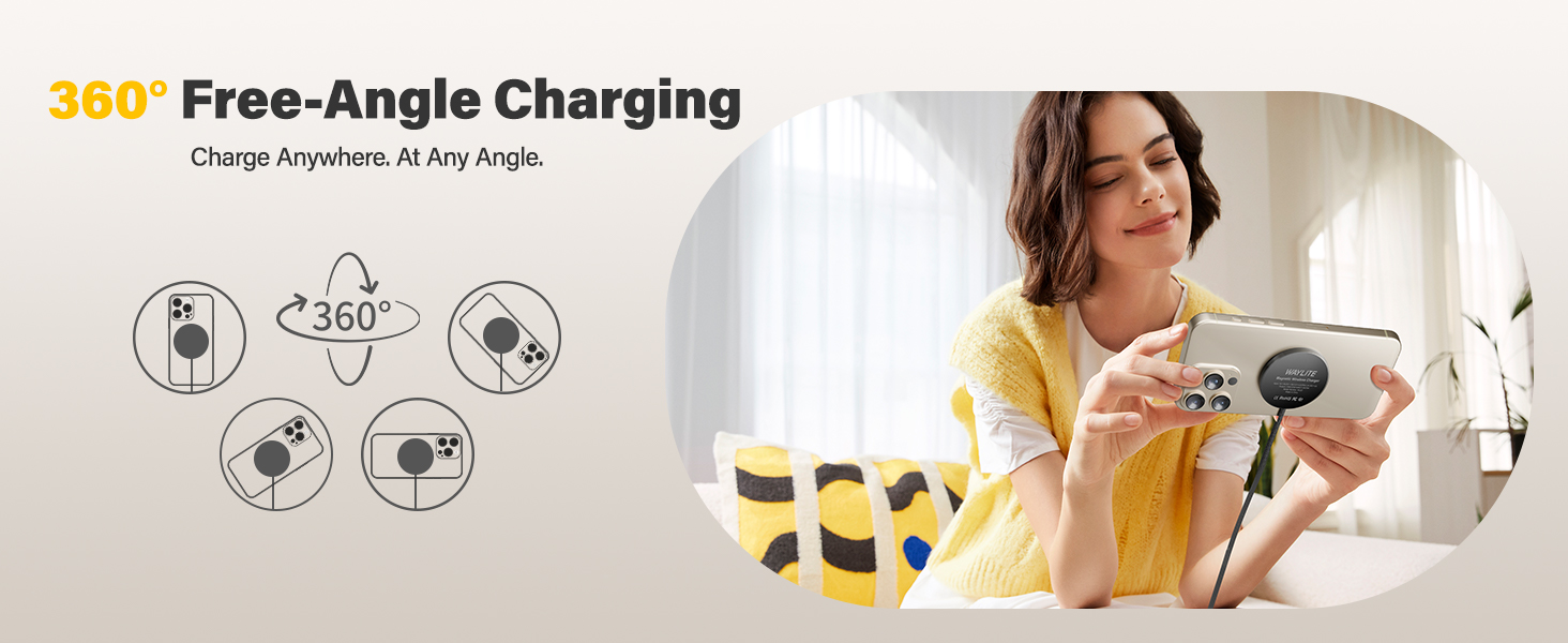 wireless charger for travel office home use