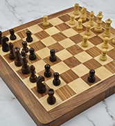 Wooden Magnetic Folding Chess Board Set