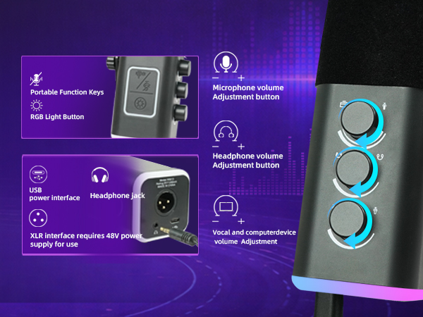 Gaming XLR/USB Microphone