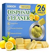 Garbage Disposal Cleaner Deodorizer Tablets 26Pack,XL Powerful Foaming Kitchen Sink Cleaners- Fre...