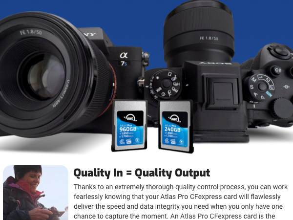 CFexpress 4.0 Type A Memory Card atlas digital camera card HIGH SPEED DURABLE