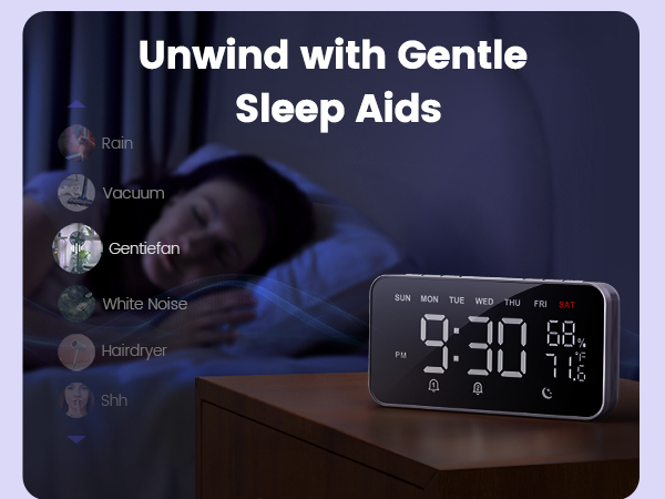 Dekala Wishalarm Bed shaker loud alarm clock for heavy sleepers