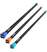 LIONSCOOL Workout Weighted Bar,Padded Exercise Weight Bar, Solid Steel Stretching Weighted bar Se...