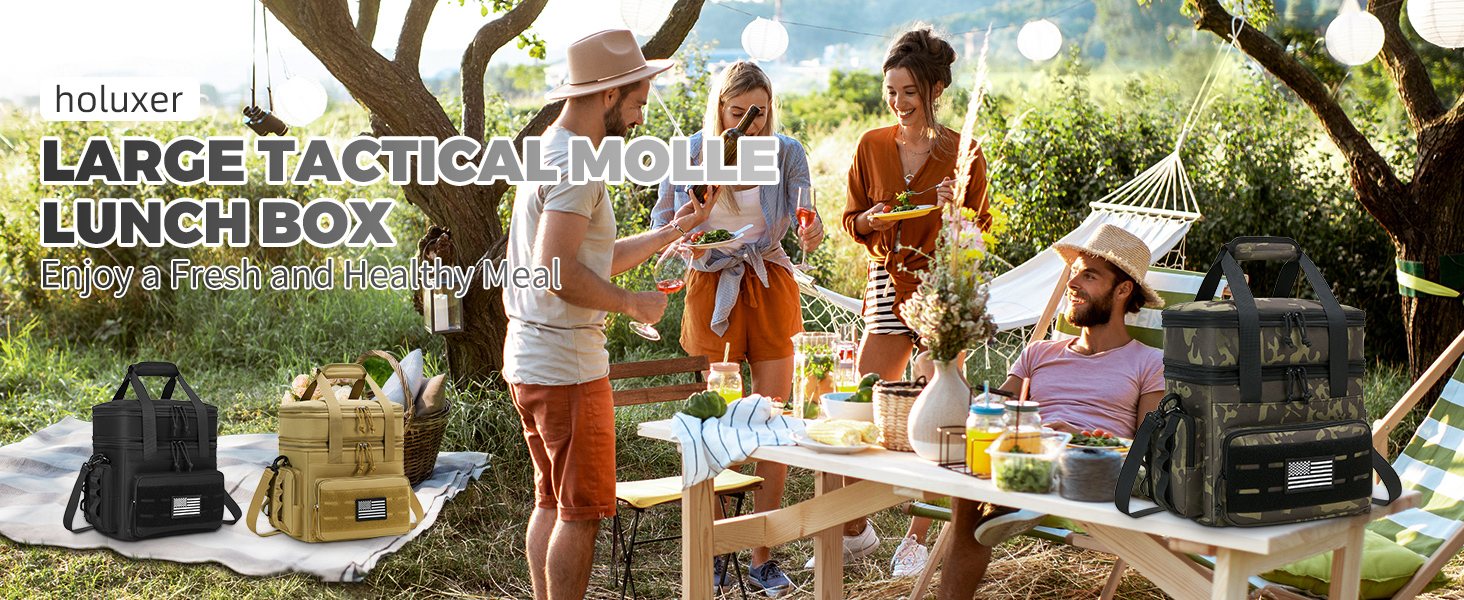 tactical lunch bag for men lunch box for men lunch box for work cooler bag large lunch box Camo